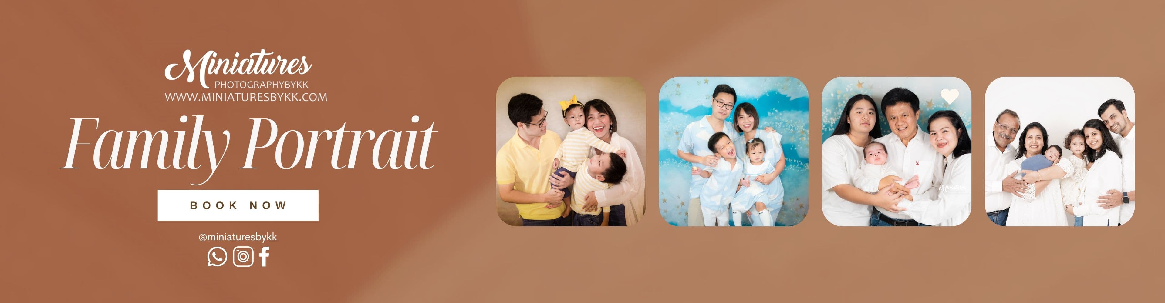 Family Portraits photography in Bangkok by Miniatures